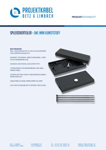 thumbnail of Spleißverteiler – LWL Mini Kunststoff