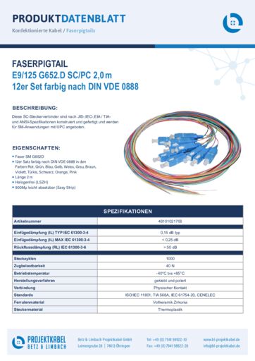 thumbnail of Faserpigtail E9 G652D SCPC 48101021706