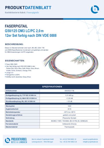 thumbnail of Faserpigtail G50 OM3 LCPC 48405021706