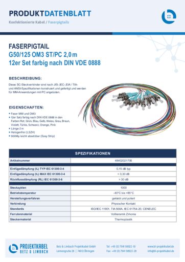 thumbnail of Faserpigtail G50 OM3 STPC 48402021706