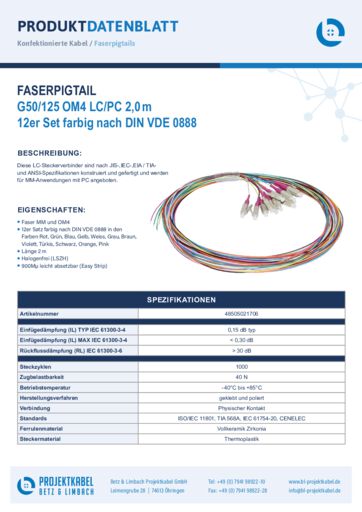 thumbnail of Faserpigtail G50 OM4 LCPC 48505021706