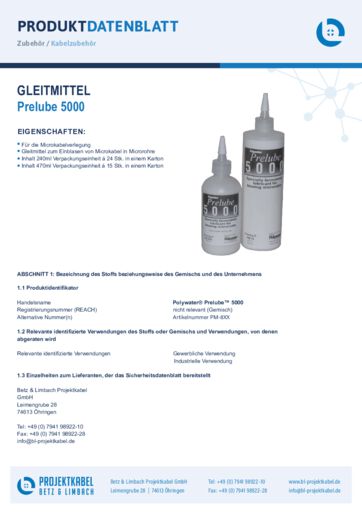 thumbnail of Gleitmittel Prelube-5000