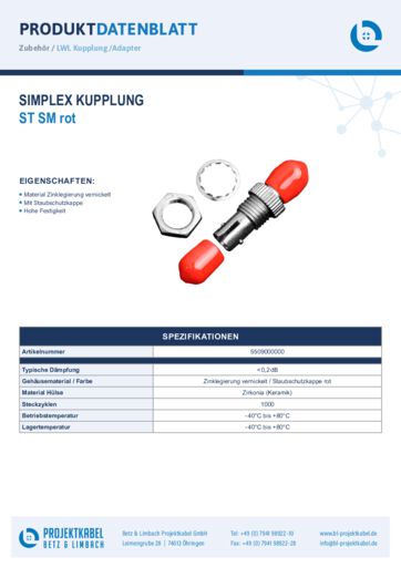 thumbnail of Simplex Kupplung SM STPC rot 5509000000