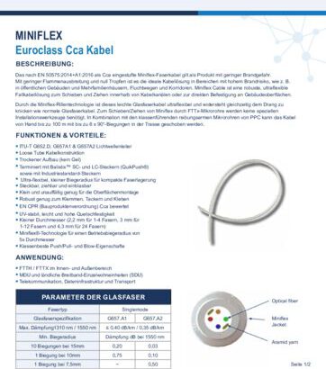 thumbnail of Miniflex Euroclass Cca Kabel